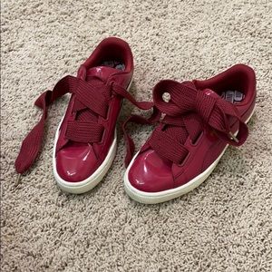 PUMA Women's Basket Heart Patent Womens Sneaker